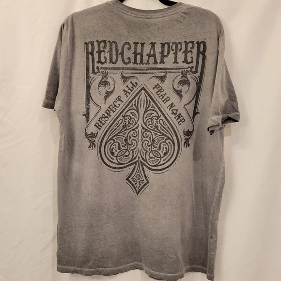 Red Chapter "Respect All Fear None" graphic t-shirt size large - Picture 2 of 4